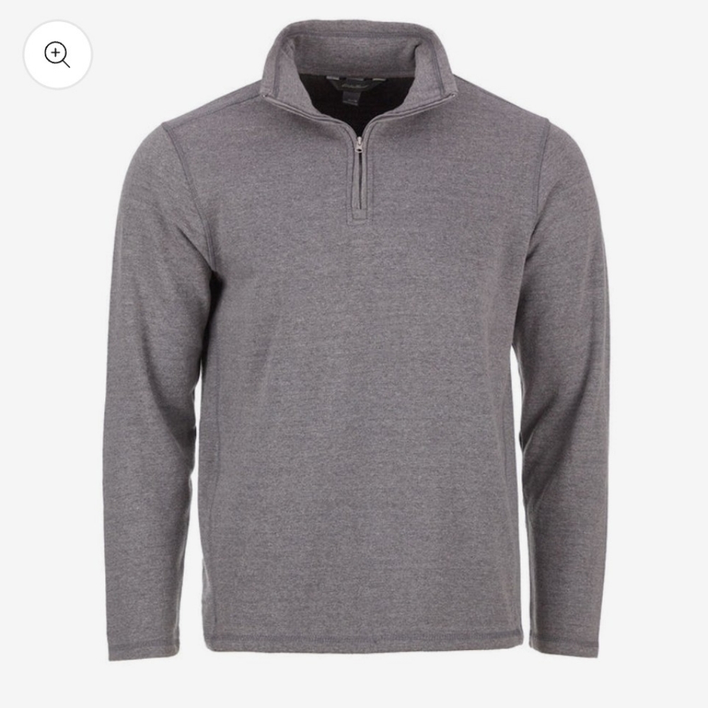 Gray Eddie Bauer 1/4 Zip Sweater